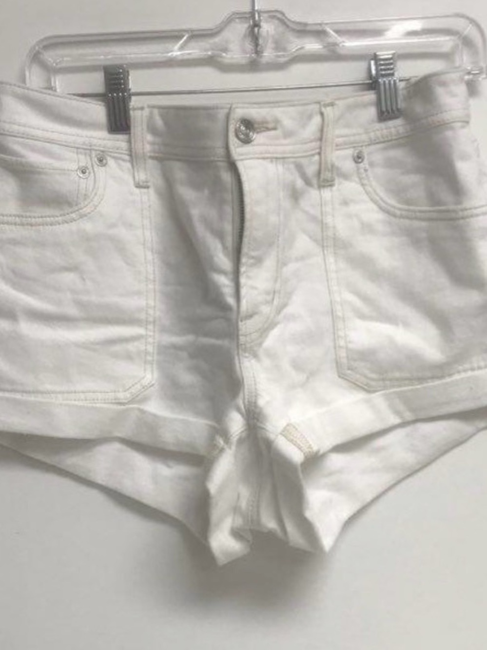 NWT American Eagle White Women's Denim Shorts -SIZE 6